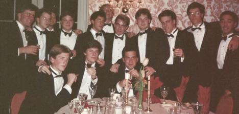 Flashback: Raven Society Banquet, Alumni Hall, April 1989 (courtesy of Ellis Butler)